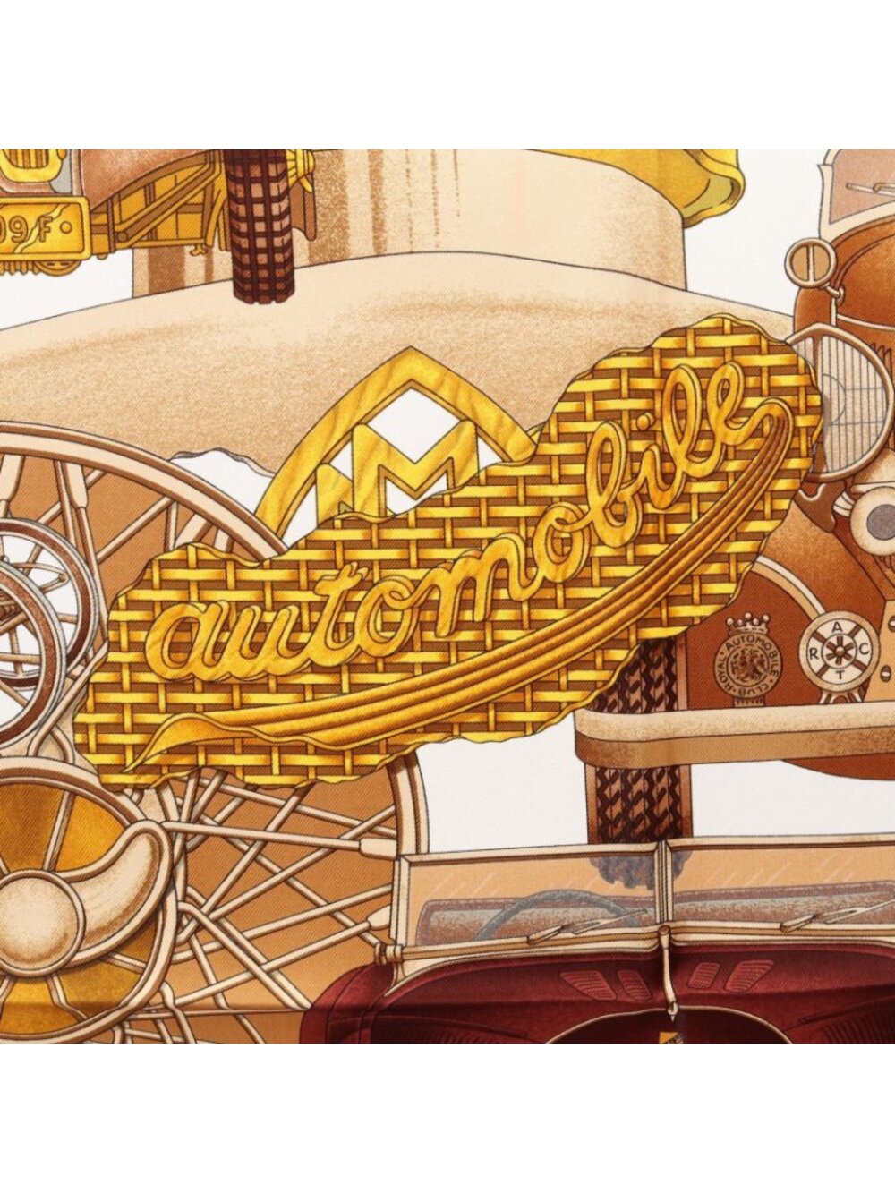 Hermes Scarf Carre 90 Automobile Silk - Picture 6 of 7